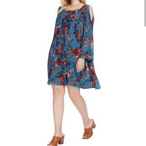 Floral print swing dress